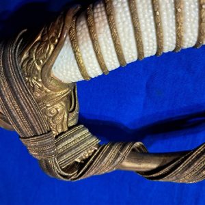 world-war-two-naval-officers-sword-saber-named-pre-war-pattern-hilborne-hamburg-viking-brand-with-original-carrier
