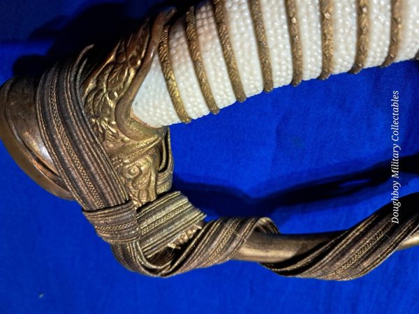 world-war-two-naval-officers-sword-saber-named-pre-war-pattern-hilborne-hamburg-viking-brand-with-original-carrier