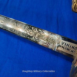 world-war-two-naval-officers-sword-saber-named-pre-war-pattern-hilborne-hamburg-viking-brand-with-original-carrier