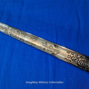 world-war-two-naval-officers-sword-saber-named-pre-war-pattern-hilborne-hamburg-viking-brand-with-original-carrier
