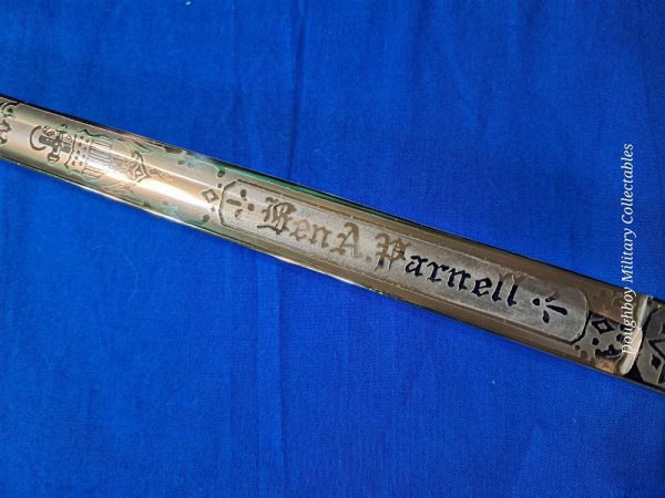 world-war-two-naval-officers-sword-saber-named-pre-war-pattern-hilborne-hamburg-viking-brand-with-original-carrier