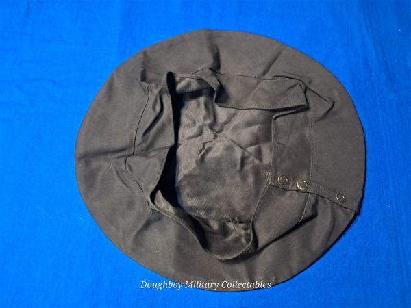 world-war-two-rain-visor-cap-cover-made-of-rayon-large-size-excellent-condition-snaps