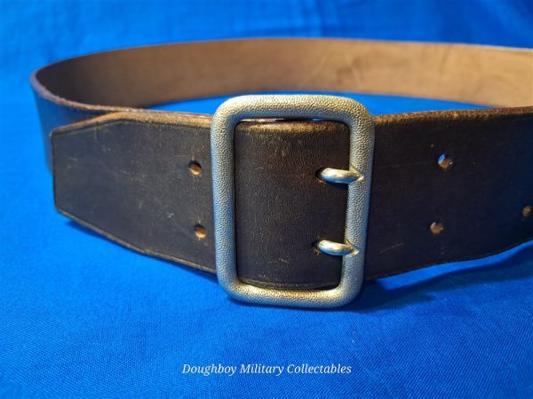 nsdap-german-belt world-war-two-german-nationalist-socialist-party-officer-brown-leather-belt-with-pebbled-open-faced-buckle