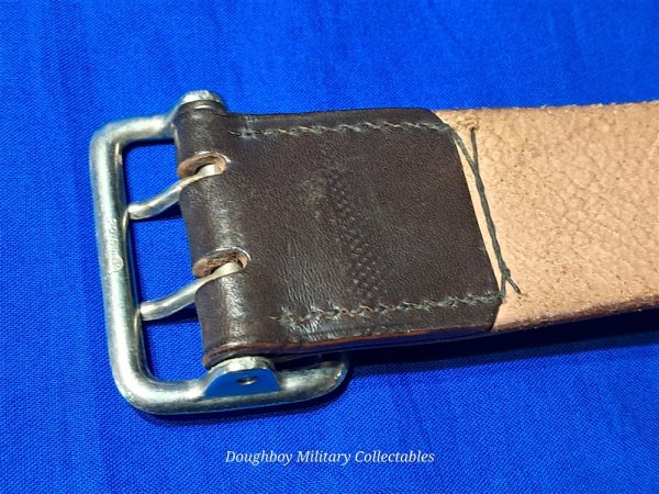 world-war-two-german-nationalist-socialist-party-officer-brown-leather-belt-with-pebbled-open-faced-buckle
