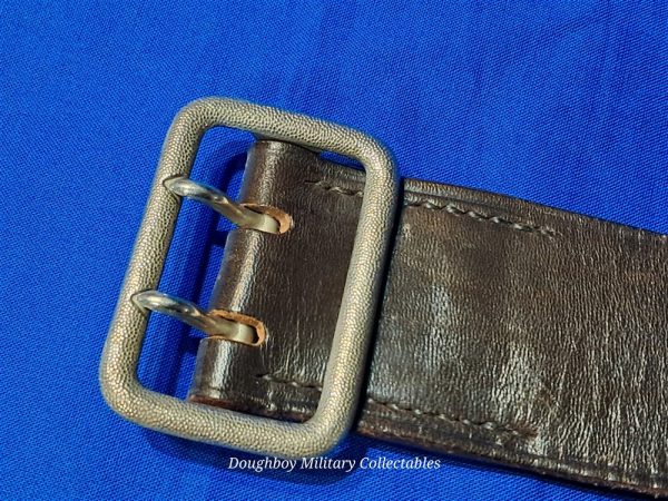 world-war-two-german-nationalist-socialist-party-officer-brown-leather-belt-with-pebbled-open-faced-buckle