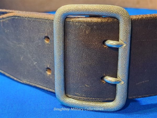 world-war-two-german-nationalist-socialist-party-officer-brown-leather-belt-with-pebbled-open-faced-buckle
