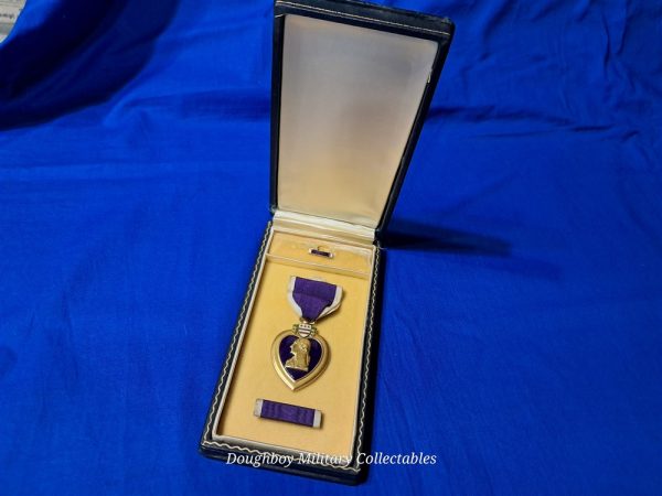 world-war-two-purple-heart-cased-medal-set-original-wrapped-broach-with-ribbon-and-lapel-device