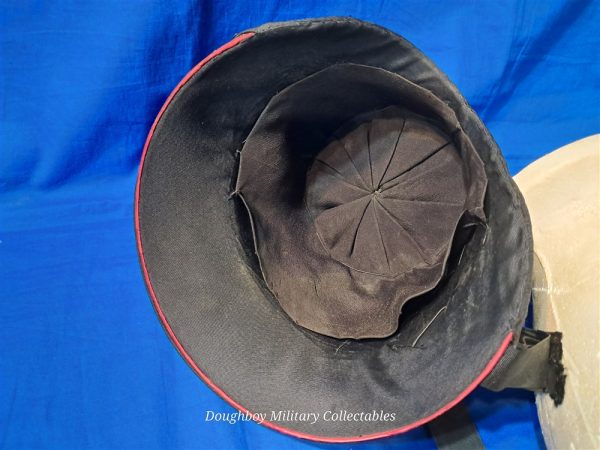 world-war-one-salvation-army-womans-girl-doughnut-lassie-dress-bonnet-with-ribbon-and-silk-stripe-made-of-mohair-excellent-condition