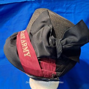 world-war-one-salvation-army-womans-girl-doughnut-lassie-dress-bonnet-with-ribbon-and-silk-stripe-made-of-mohair-excellent-condition