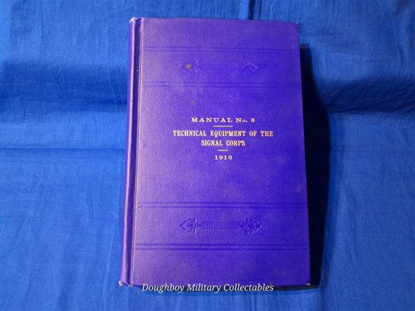 signal-corps-manual world-war-one-signal-corps-manual-1917-1916-field-and-testing-equipment-charts-photos-book