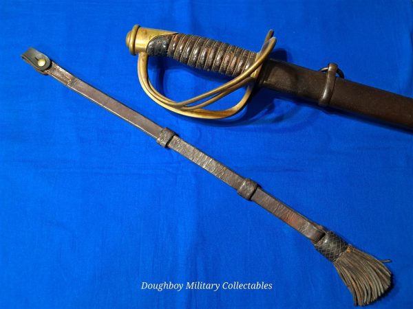 civil-war-leather-enlisted-cavalry-sword-knot-braided-keepers-nice-condition