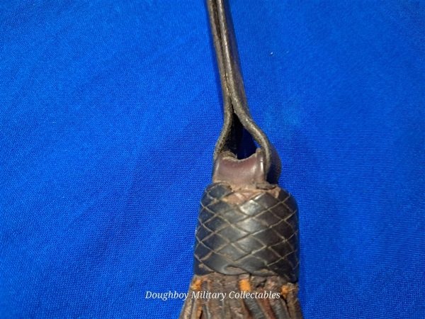civil-war-leather-enlisted-cavalry-sword-knot-braided-keepers-nice-condition