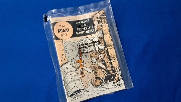 m16-cleaning-manual vietnam-war-m-16-rifle-maintenance-and cleaning-instruction-manual-1969-dated-in-the-original-wrapper