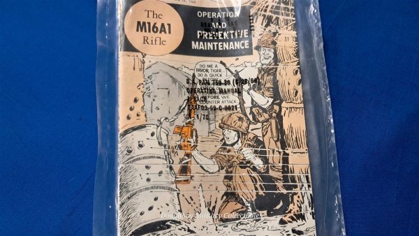 vietnam-war-m-16-rifle-maintenance-and cleaning-instruction-manual-1969-dated-in-the-original-wrapper