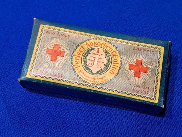world-war-one-medical-medics-field-absorbent-cotton-package-by-red-cross-1917-dated-contract