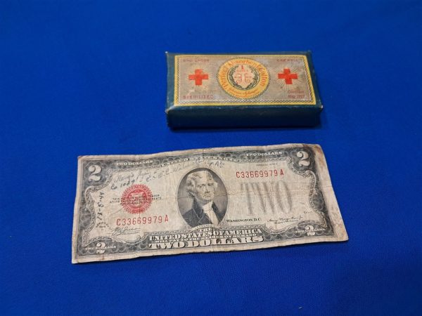 world-war-one-medical-medics-field-absorbent-cotton-package-by-red-cross-1917-dated-contract