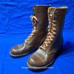 korean-and-vietnam-war-era-m-48-boots-leather-brown-early-advisor-era-included-unissued-size-nine