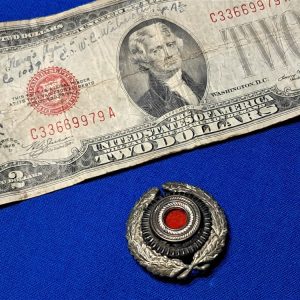world-war-two-postal-visor-hat-insignia-cocard-painted-with-original-felt-and-finish