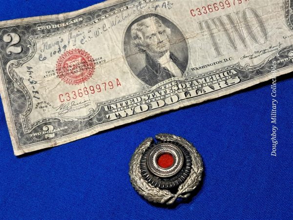 world-war-two-postal-visor-hat-insignia-cocard-painted-with-original-felt-and-finish