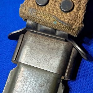origianal-world-war-two-scabbard-for-fighting-knife-number-on-body-early-light-khacki-color-early webbing weave