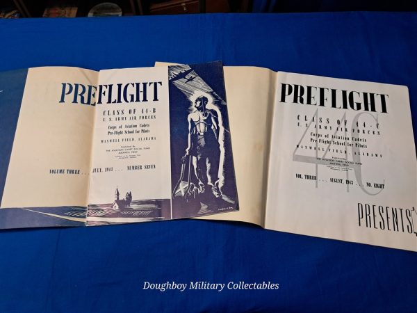 world-war-two-set-of-2-graduation-books-from-maxwell-field-called-the-preflight-1943-dated
