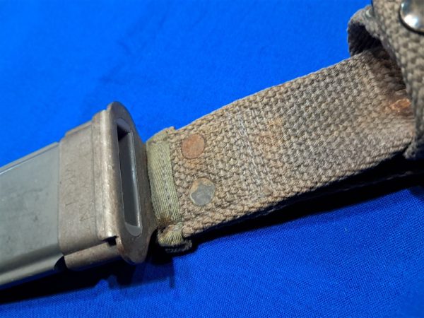original-world-war-two-naval-sheath-for-the-M-K-1-fighting-short knife-battle-gray-fiber