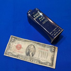original-world-war-two-navy-footpowder-tin-about-one-half-ounce-blue-tin-painted-personal-size