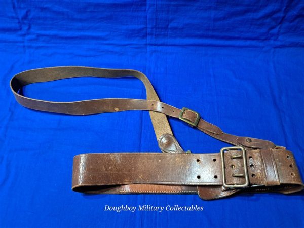 world-war-one-victory-sam-browne-belt-officers-russet-leather-medium-size-complete-cross-strap