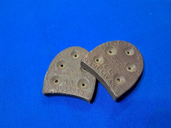 shoe-heals-wwi world-war-one-original-replacement-heels-for-boots-made-of-hard-rubber-unused