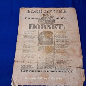united-states-sloop-hornet-sunk-loss-of-all-life-1929-printed-paper-bradside-original