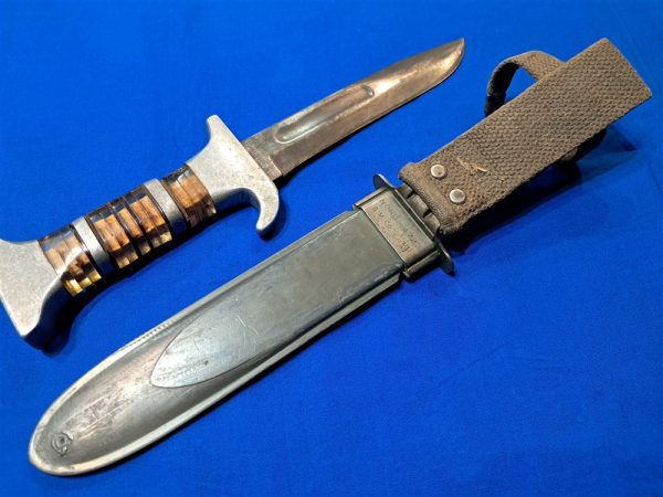 original-world-war-two-navy-sailors-fighting-knive-mark-two-theater-modifications-lucite-handle-aluminum-fittings-excellent