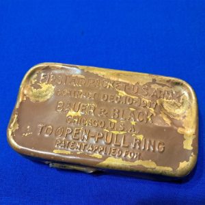 world-war-one-1st-aid-pouch-and-package-1917-dated-medical-department-light-duty-unit-and-work-battalion-marked